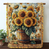 Golden Bloom -coperta, tessuto intrecciato NCU0DV3885