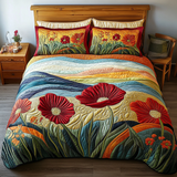 Golden Bloom 3-Piece Bedding Set