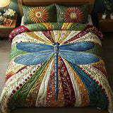 Set di biancheria da letto imbottito a 3 pezzi - Libellula Dorata