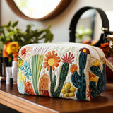 Borsa per trucco trapuntata – Verde