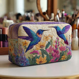 Heartbeat Flutter Quilted Makeup Bag