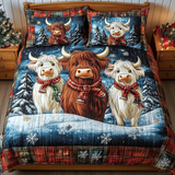 Highland Cow Serenity 3-Piece Bedding Set
