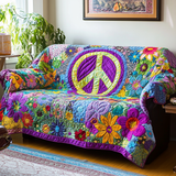 Copertura per divano trapuntata in stile hippie