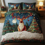 Holiday Hoofprints 3-Piece Bedding Set