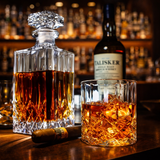 Whiskey Decanter - Set with Bottles and Glasses