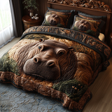 Jungle Hippo Bedding Set