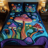 Midnight Mushrooms 3-Piece Bedding Set