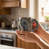 Tazze di cristallo minerale per caffè