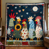 Coperta artistica Moonlit Roosters