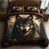 Set di biancheria da letto imbottita di 3 pezzi - Animali del Bosco