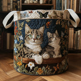 Paws in the Garden Laundry Basket