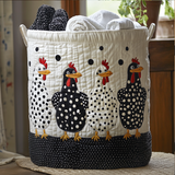 Polka Dot Peckers Laundry Basket