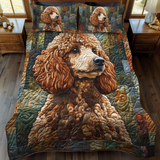 Poodle Parade 3-Piece Bedding Set