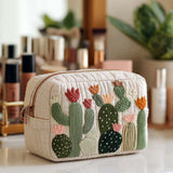 Prickly Love Quilted Makeup Bag