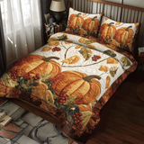 Pumpkin Patch Thanksgiving 3-Piece Bedding Set