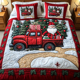 Red n Evergreen Joy 3-Piece Bedding Set
