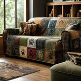 Rustic Paws copridivano trapuntato