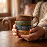 Amante dei Libri – Tazza di caffè 3D fatta a mano