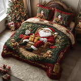 Set di biancheria da letto imbottito di 3 pezzi - Magia di Babbo Natale