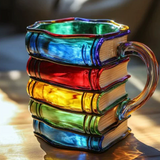 Tazza di Libro Colorata Fatta a Mano