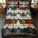 Snowmen Smiles 3-Piece Bedding Set