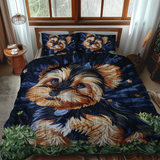 Starry Yorkie 3-Piece Bedding Set