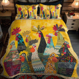 Set di biancheria da letto imbottito 3 pezzi - Gallo dell'Amanecer
