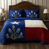 Set di biancheria da letto imbottito a 3 pezzi - Orgoglio del Texas