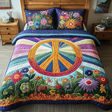 Set di biancheria da letto imbottito a 3 pezzi - Sogni Tie-Dye