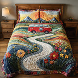 Set di biancheria da letto trapuntato a 3 pezzi - Viaggio Vintage