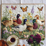 Tovaglietta Quilted Anatra Floreale Fantasiosa