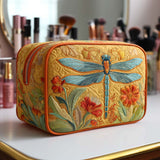 Winged Wonders Quilted Makeup Bag