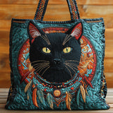 Borsa a Tracolla Trapuntata Ciondolo Gatto Nativo