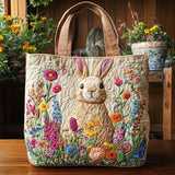 Borsa a Spalla Trapuntata Coniglio nel Giardino