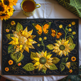 Tovaglietta Quilted Farfalle Tra Girasoli