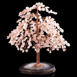 Prospérité - Albero della Vita in Quarzo Rosa e Agata