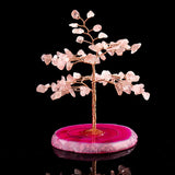 Prospérité - Albero della Vita in Quarzo Rosa e Agata