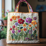 Borsa in Tessuto Trapuntata Giardino in Fiore