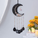 Lunya - Cattura Sole in Obsidiana e Agata con Albero della Vita