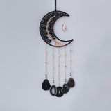 Lunya - Cattura Sole in Obsidiana e Agata con Albero della Vita