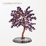 Ascensione - Albero della vita in ametista e base in agata