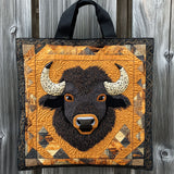 Borsa in Tessuto Trapuntata Bisonte Spirito Forgiato