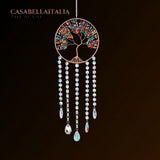 Orizzonte - Cattura Sole Albero della Vita in Cristallo e Pietre 7 Chakra