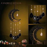 Lunya - Cattura Sole in Obsidiana e Agata con Albero della Vita