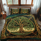 Majestic Tree of Life Celtic 3-Piece Bedding Set