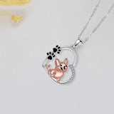 Collare per cani Amistoso a Cuore in Oro Rosa