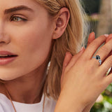 Anello regolabile e creativo con carino motivo di impronta di zampa