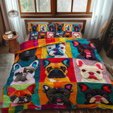 French Bulldog Fanatic 3-Piece Bedding Set