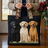 Borsa in Tessuto Ricamata – Tre Labrador