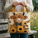 Borsa Patchwork – Mucca di Montagna e Girasoli